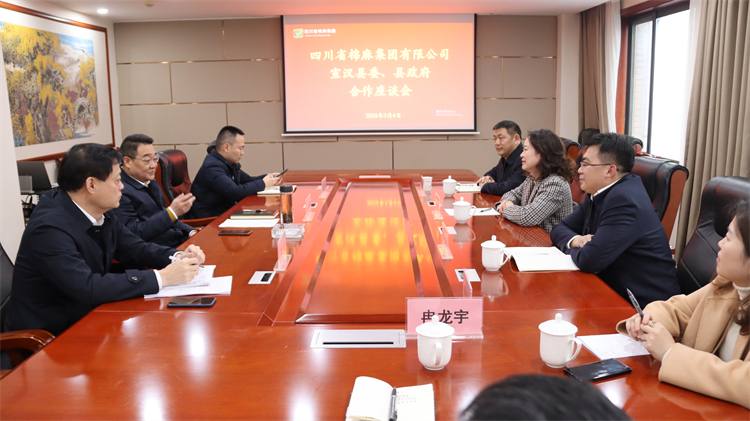 集團(tuán)公司召開與宣漢縣委、縣政府合作座談會